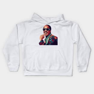 Stevie Wonder WPAP Limit Color Kids Hoodie